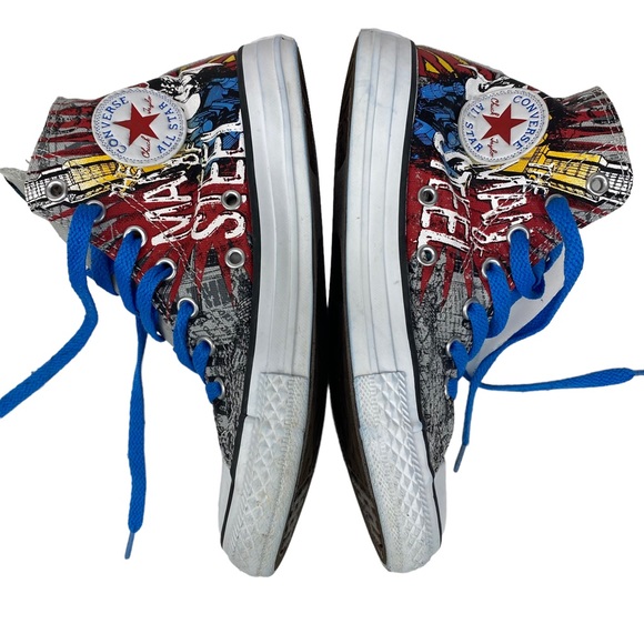 Converse All Star Chuck Taylor High Top Superman DC Comics Youth US Size 2 - Picture 8 of 13
